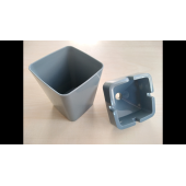 KARE KOKUSUZ KÜLLÜK (1.KALİTE) GRİ 7,5cm (ARAÇ EV OFİS) PRATİK KÜLLÜK, KÜL TABLASI - 2