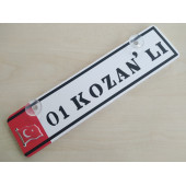 01 KOZANLI DEKOR PLAKA (30x7cm) vantuzlu Pleksi (Dekor Levha) DEKOR PLAKA, 01 ADANA KOZAN PLAKA thumbnail 1