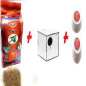 Muhabbet Kuşları ve Tropikal Kuşlar İçin Kızıştırma Maması 500 gr + Gaga Taşı X 2 Adet + Yuvalık - 1
