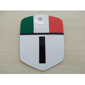Dekor Levha I Logosu Vantuzlu (10X7,5CM) İTALYA Arması Logosu Cam Süsü, Asma Süs - 1