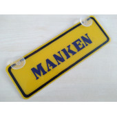 DEKOR SARI PLAKA - MANKEN (22x7.5cm) vantuzlu Pleksi (Dekor Levha) DEKOR PLAKA thumbnail 1