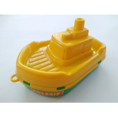 POLESIE OYUNCAK TEKNE 18CM, BALIKÇI TEKNESİ (SARI-YEŞİL) BANYO HAVUZ DENİZ OYUNCAĞI - 1