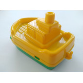 POLESIE OYUNCAK TEKNE 18CM, BALIKÇI TEKNESİ (SARI-YEŞİL) BANYO HAVUZ DENİZ OYUNCAĞI - 2