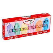 Fatih Akrilik Boya 6 Renk Pastel 75 ml x 6 Renk - 2