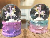 Unicorn Müzikli Püskürtmeli Kar Küresi - 2