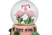 Flamingo Müzikli Püskürtmeli Kar Küresi - 5