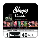 Sleepy Black Premium Plus Günlük Ped Normal 40 Adet Ped - 1