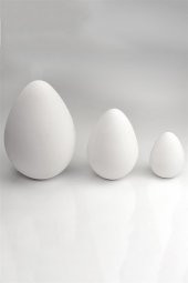 Paskalya Yumurtası Boyanabilir Obje - Seramik Bisküvi 22 cm (Ham Ürün) - 1