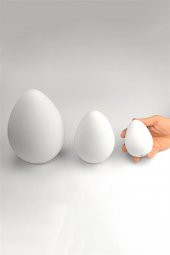 Paskalya Yumurtası Boyanabilir Obje - Seramik Bisküvi 22 cm (Ham Ürün) - 2