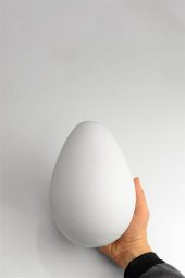 Paskalya Yumurtası Boyanabilir Obje - Seramik Bisküvi 22 cm (Ham Ürün) - 3