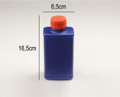 Plastik Şişe | Köşeli  | Mavi | 500ml - 2