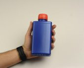 Plastik Şişe | Köşeli  | Mavi | 500ml - 3
