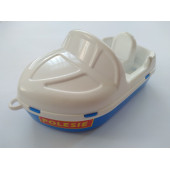 POLESIE OYUNCAK TEKNE 18CM, YARIŞ TEKNESİ (BEYAZ-MAVİ) BANYO HAVUZ DENİZ OYUNCAĞI - 1