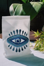 Devil Eye Romantik Nazar Keten Mumluk - 1