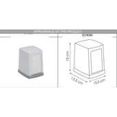 Omnipazar Vialli NP100 Beyaz Masa Üstü Peçete Dispenseri Peçetelik - 2