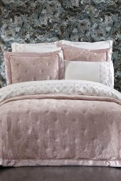 Valeria Lüx Nakışlı Çeyiz Paketi 9 Parça Cappucino thumbnail 2