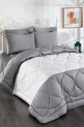 Comfort Uyku Seti Ve Yatak Örtüsü Çift Kişilik Gri - 2