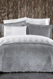 Blenda Lüx Nakışlı Çeyiz Paketi 9 Parça Gri thumbnail 2