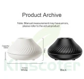 Aroma Difüzör Gece Işığı 3D Volkanik Alev Nemlendirici Buhar Makinesi 130ML. thumbnail 8