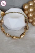 Tek Sıra Deniz Kabuklu İpli Halhal 28 cm - 6