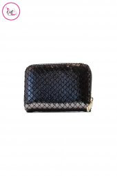 Kadın Cüzdan Fermuarlı Kapaklı Orta Boy Pul Desenli - 4