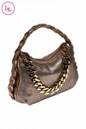 Kadın El Ve Omuz Çantası Taşlı Zincirli - 1