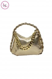 Kadın El Ve Omuz Çantası Taşlı Zincirli - 2