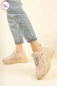 Fomax Kadın Sneaker Spor Ayakkabı File Detaylı - 1