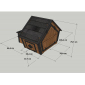 Mandu Ahşap Tavuk Kümesi (6 Tavuk) Ve Güvercin Evi - 8