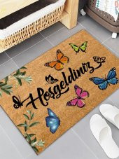 Esnature Hoşgeldiniz Kelebek Dekoratif İç ve Dış Kapı Paspası 45x70 Cm - 2