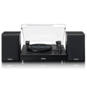 Lenco LS-101 BK Siyah Pikap Plak Çalar Hoparlörlü Bluetoothlu Auto-stop Özellikli - 1