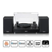 Lenco LS-101 BK Siyah Pikap Plak Çalar Hoparlörlü Bluetoothlu Auto-stop Özellikli - 6