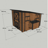 Mandu Ahşap Tavuk Kümesi (30 Tavuk) - 8