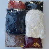 Peluş Torpido Örtüsü El Örgüsü 165X65 Beyaz - 5