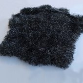 Peluş Torpido Örtüsü El Örgüsü 165X65 Beyaz - 6