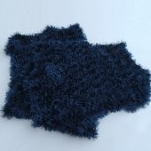 Peluş Torpido Örtüsü El Örgüsü 165X65 Beyaz - 12