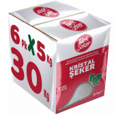 Türkşeker 5 kg 6 Paket 30 kg Toz Şeker - 1