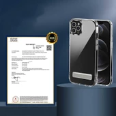 Vendas iPhone 13 Pro D-First Serisi Darbe Lisanslı Dahili Standlı Yardımcı Tuş Takımlı Silikon Kılıf - 2