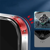 Vendas iPhone 13 Pro D-First Serisi Darbe Lisanslı Dahili Standlı Yardımcı Tuş Takımlı Silikon Kılıf - 4