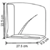 Omnipazar Vialli K1T Z Katlı Kağıt Havlu Dispenseri Şeffaf 200' lü - 2
