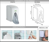 Omnipazar Vialli F5M Medical Köpük Sabun Dispenseri 500 ml Beyaz - 2