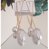 İnci Uzun Elips Uçlu Küpe thumbnail 2