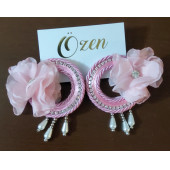 Pembe Çiçek Küpe - 2