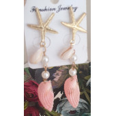 Pembe Deniz Kabuğu Küpe thumbnail 2