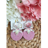 Pembe Halat Küpe - 1