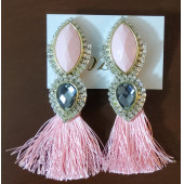 Pembe Püskül Küpe - 2