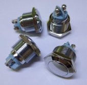 Ters Buton Yuvarlak 19 mm Metal 2 Pim Vida Bacak Bombeli PBS-28C ( Kapalı Kontak ) - 1