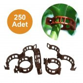 HAS SERA İPİ VE BİTKİ KLİPSİ FİDE BAĞLAMA İPİ 250 ADET HER BİTKİYLE UYUMLU BİTKİ KLİPSİ - 4