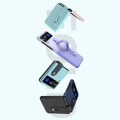 Samsung Galaxy Z Flip 3 Katlanır 2 Renkli Parmak Tutuculu Deri+Silikon Kılıf - 10