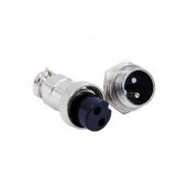 2 Pin Mikrofon Mice Konnektör dişi-erkek 8mm - 1
